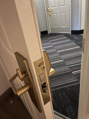 Broken door latch