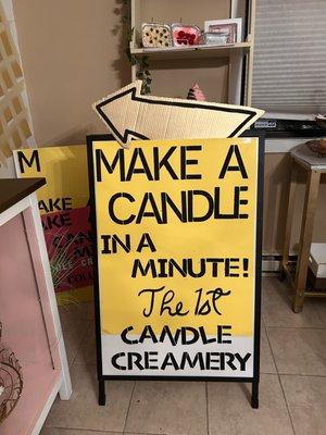 Officially the first Candle Creamery!