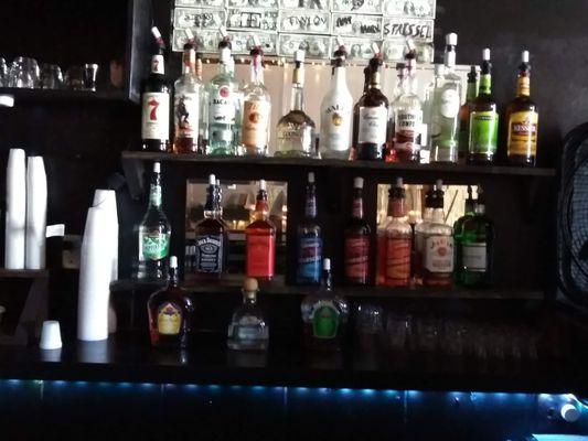 Full bar..select liquor served chilled