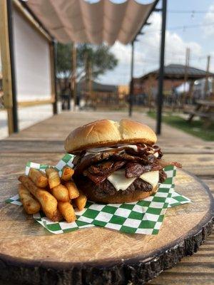 Portobello mushroom burger