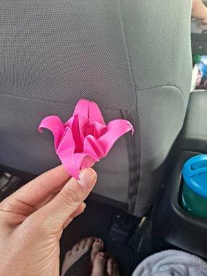 Origami flower