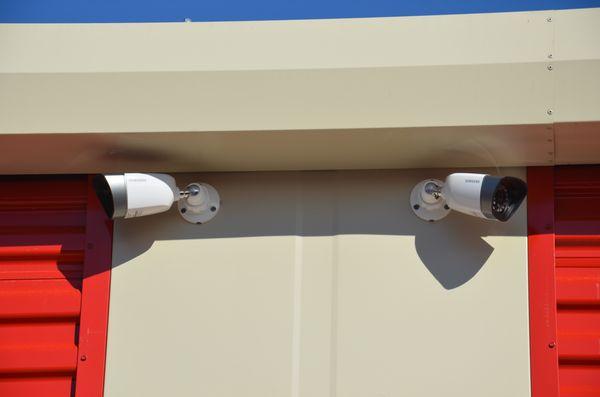 Security cameras throughout the facility