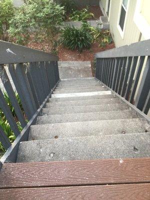 Scary steps, when I moved in, There police brutality in that home that almost broke the victim's teeth. A neighbor lied.