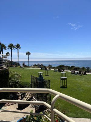 Patio dining for lunch after the spa.