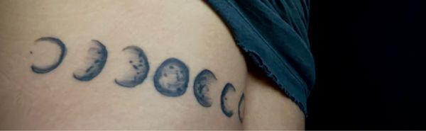 Moon phase tattoo