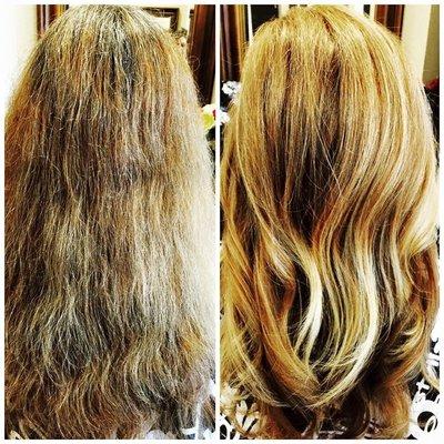 Hair by Teri Wilson  33 yrs experience Before and after photo