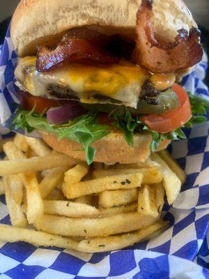 Bacon cheese burger