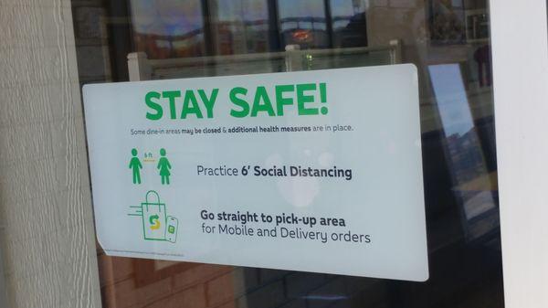 keep social distance but don't have to wear a mask not enforced her whatsoever.. even the employees.