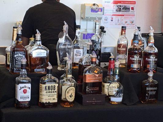 Bourbons and Whiskeys galore