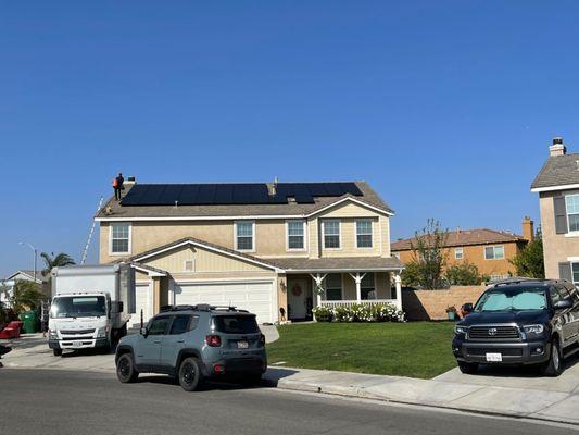 36 CANADIAN SOLAR 325W PANELS WITH 36 ENPHASE MICROINVERTERS, SOLAR INSTALLATIONS IN EASTVALE, CA