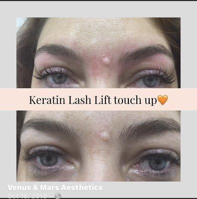 Upgrade your natural beauty with a keratin lash lift.