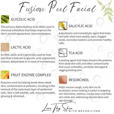 This medium-strength peel is perfect for those who want results with minimal downtime. Book your Fusion Peel Facial today!!