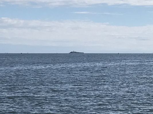 9/25/21 Faulkner Island, 4 miles from the marina. It was clear enough today to see Long Island 17 miles away with the naked eye.