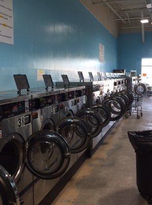 Rows of clean washers