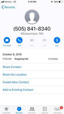 Call on 10/9, another day they supposedly called me, told scrubs aren't there.