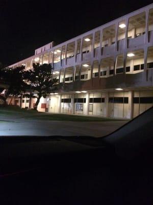 LCHS campus at night.