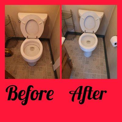 How we deep clean a toilet!!!!