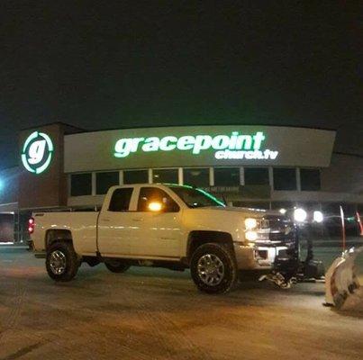 Snow removal for Gracepoint Church