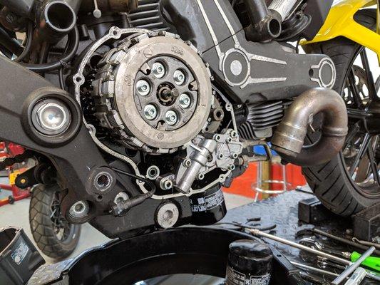 New clutch on a Ducati Scrambler