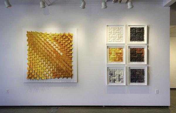 Exhibition, Two Fold including work by Matthew Shlian.