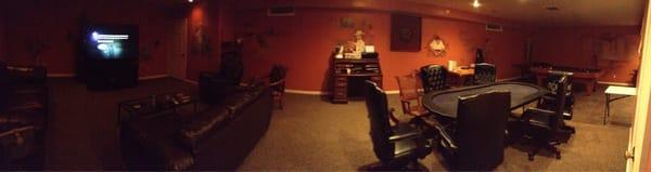 Panoramic view of basement (not sure if Yelp will show full photo?)