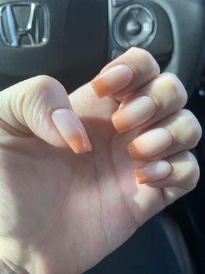 Ombré / OPI Freedom of Peach