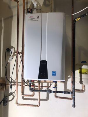 Wicker park. New tankless water heater NAVIEN installed