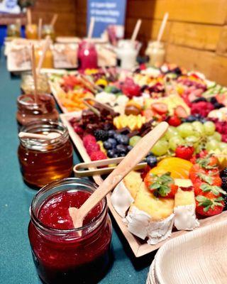 Charcuterie grazing table