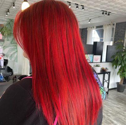 Cherry Bomb   

#highlights #singleprocess #balayage #keratin #brazilianblowout