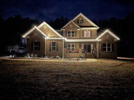 We install Christmas lights