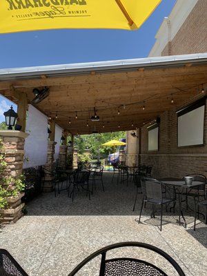 Outdoor dining area