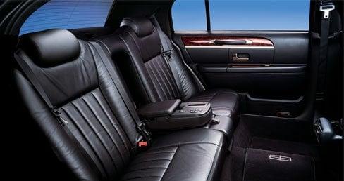 Plush Black Leather Interior able to accommodate 3-4 passengers comfortably.