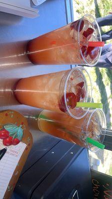 Beautiful Soul Bistro's Strawberry and Pomegranate 32oz Lemonades!