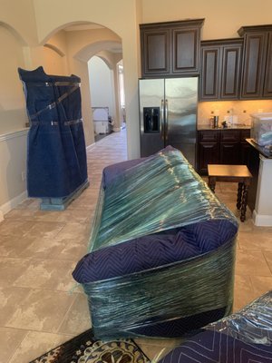 We wrap your furniture! - Call today & mention Yelp!