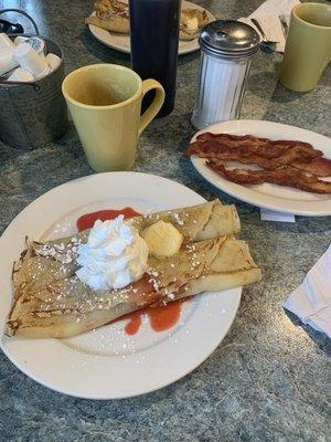 Strawberry Crepe short stack