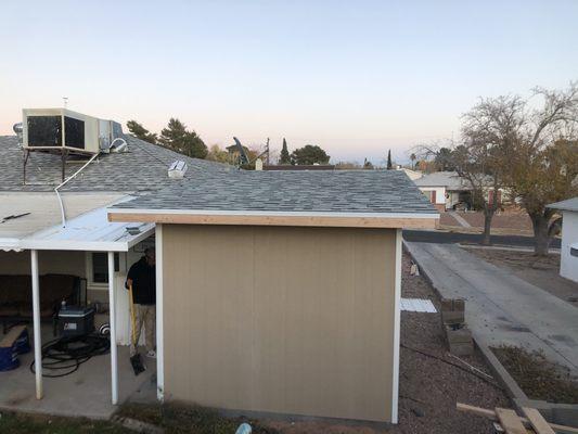 Storage shed completed