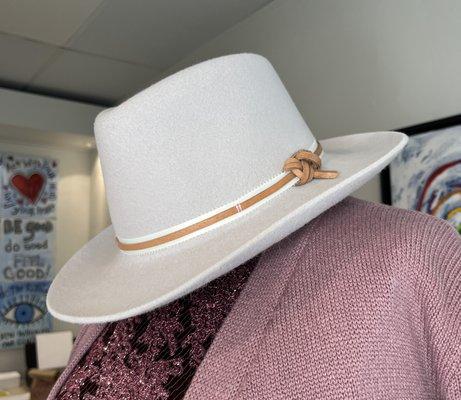 Handmade cowboy hat made here in Aspen by Susan Carrollan.