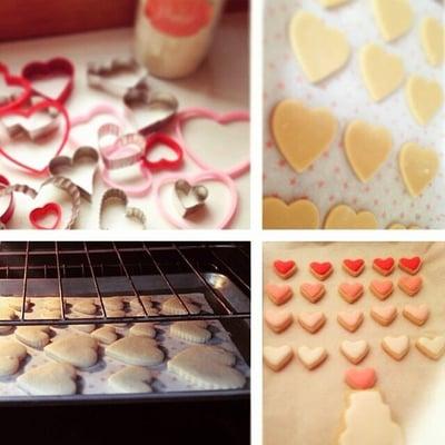 Decorations cookies for san Valentin's days