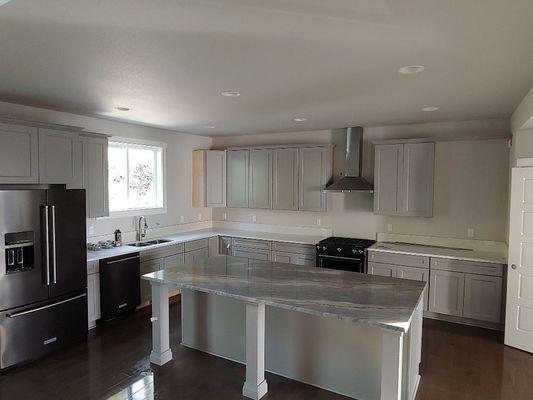 New construction kitchen