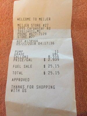 No need to charge quadruple ($100) the actual cost ($25) of gas as a "hold"!!!!!