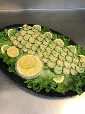 Poached Salmon Platter