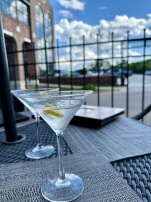 Martinis  on the patio