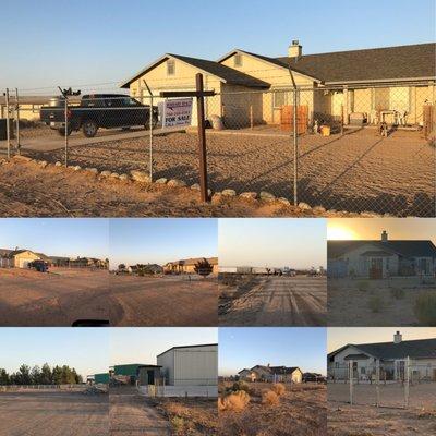 For sale: Piper Way in Adelanto Airport District - 3/2 with two car garage, 1 acre - build your own airplane hangar in the backyard