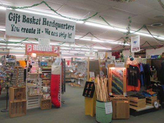 Front section of store in Greenwood.  Taken at Christmas.