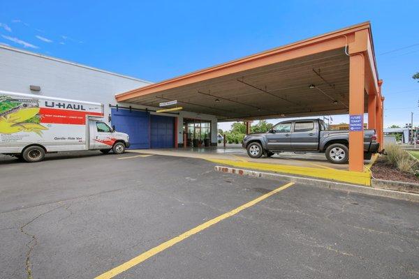 Covered parking at Morningstar Storage on South Boulevard