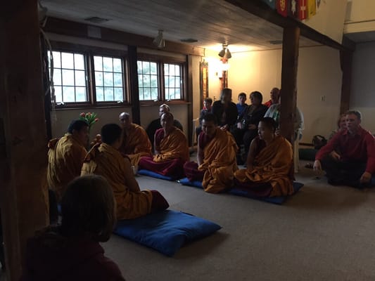 Tibetan monk prayer