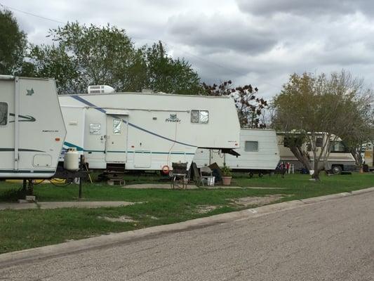 Row of RV's