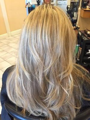 Spring highlights done by Jennifer