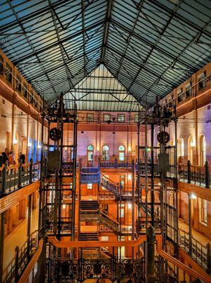 Built in 1893, the Bradbury is the oldest commercial building in downtown