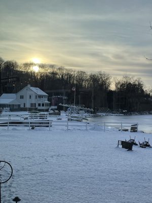 The view of the lake